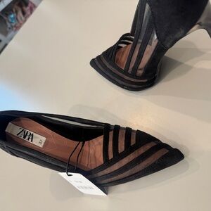 Brand new Zara high heel pump with mesh details size  37
